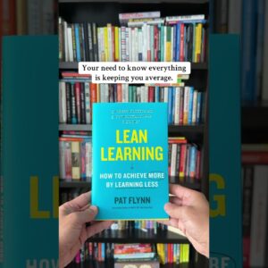 This book will change the way you learn how to do anything. #leanlearning #books #booktube