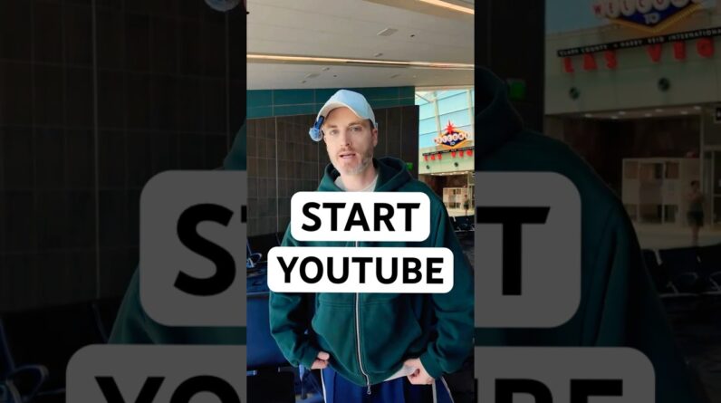 Before You Start YouTube… WATCH THIS