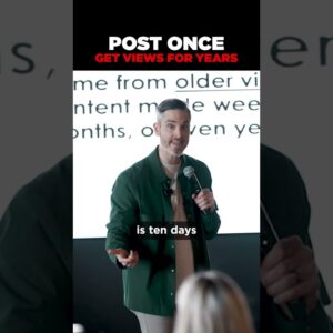 The half life of a video on YouTube is 10 days