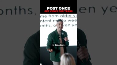 The half life of a video on YouTube is 10 days