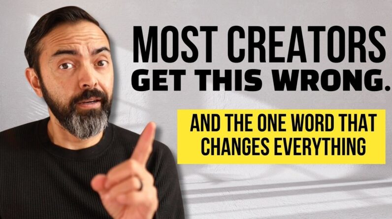 Where most creators go WRONG with selling things.